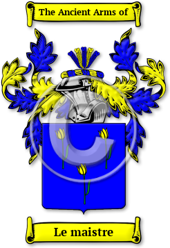 Le maistre Family Crest Download (jpg) Legacy Series - 150 DPI